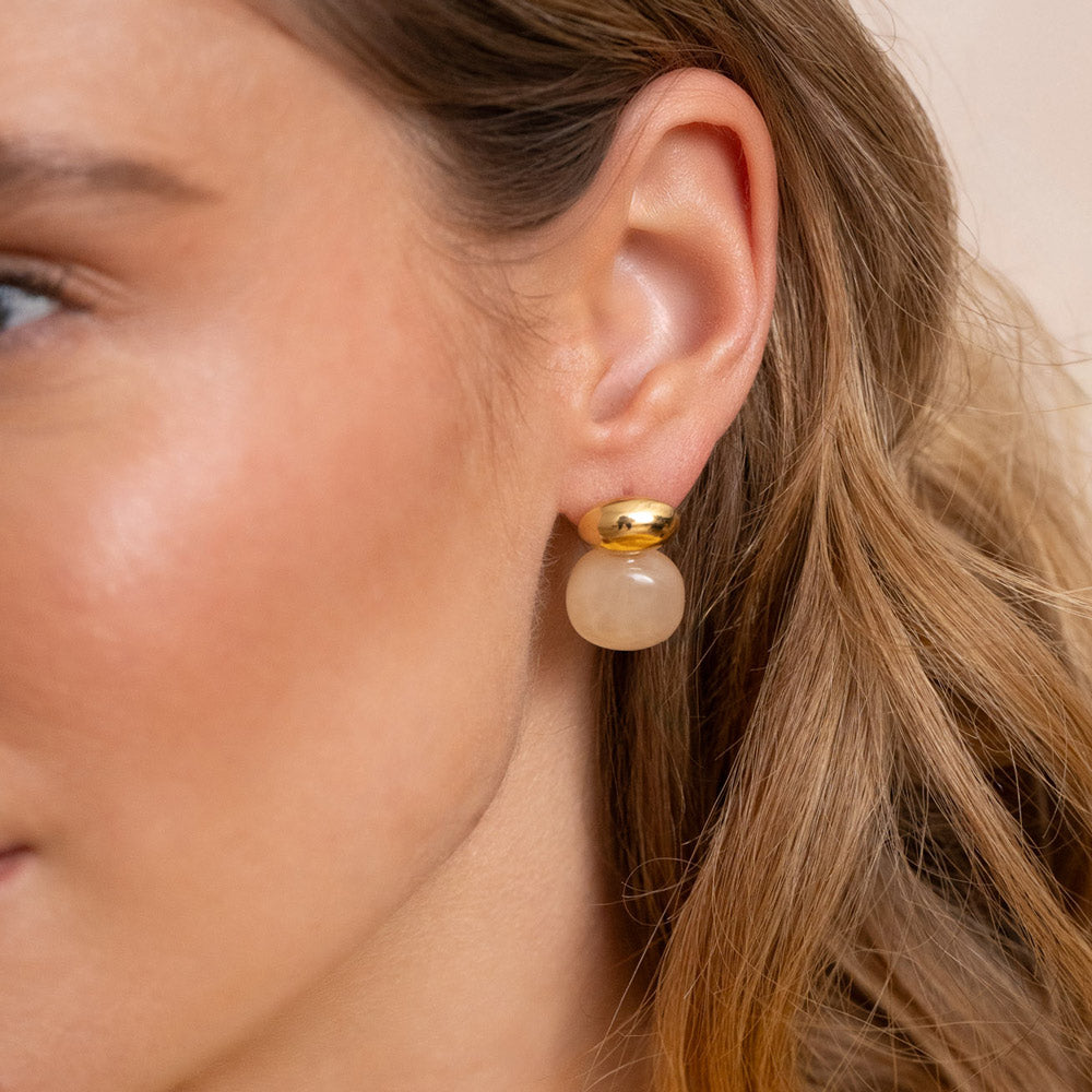Boucles Acia - doré Bleu