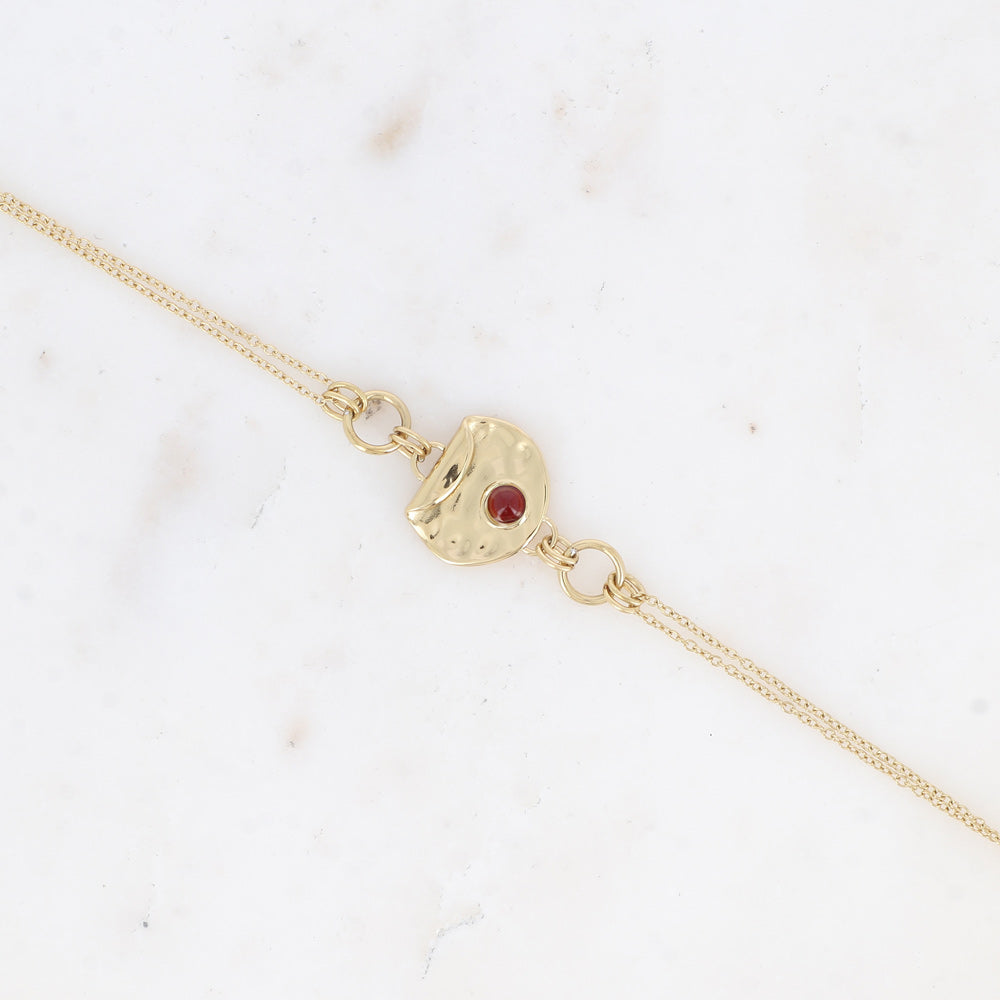 Bracelet -pierre naturelle  cornaline