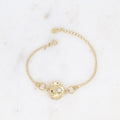 Bracelet -pierre naturelle nacre blanche