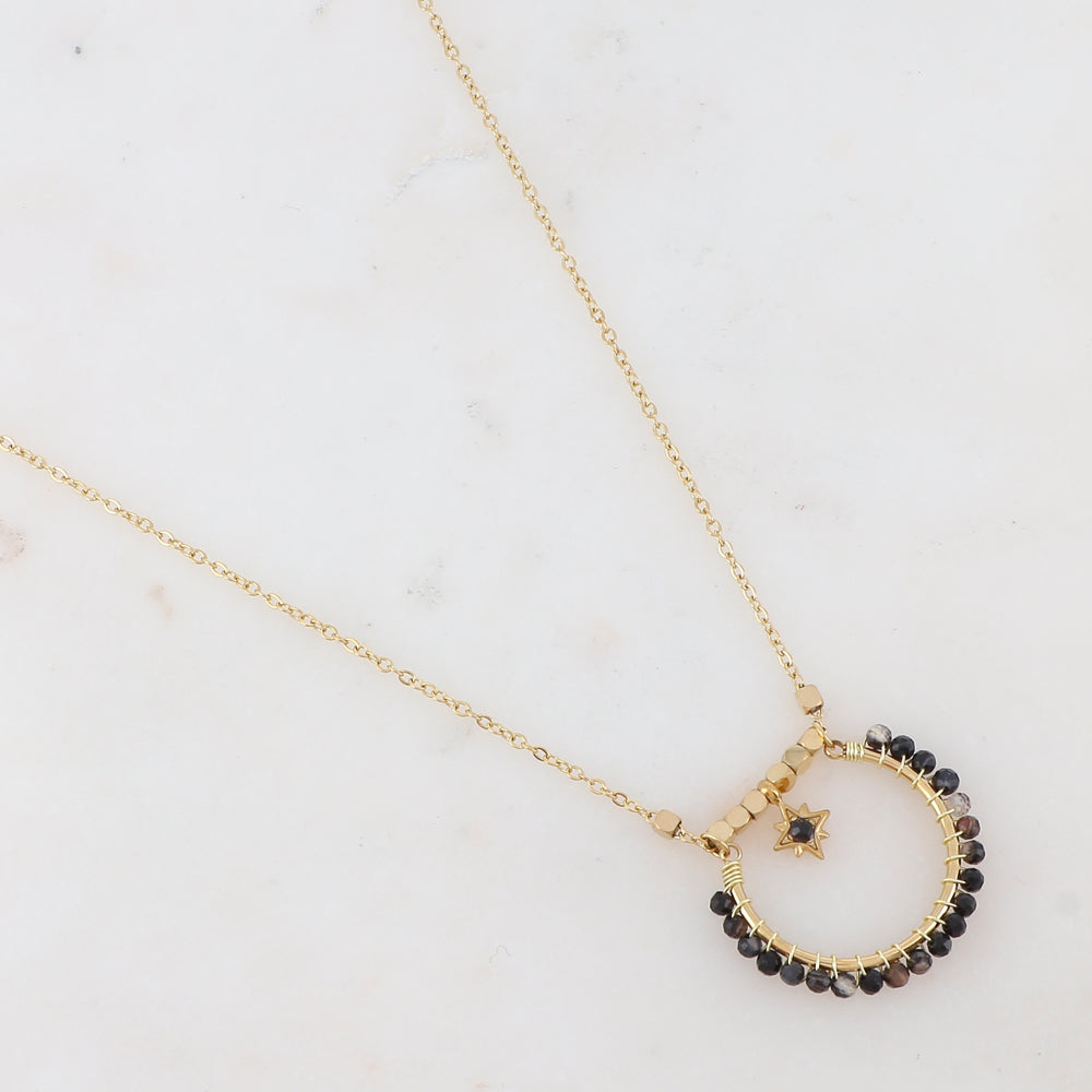 Collier 2 rangs avec strass