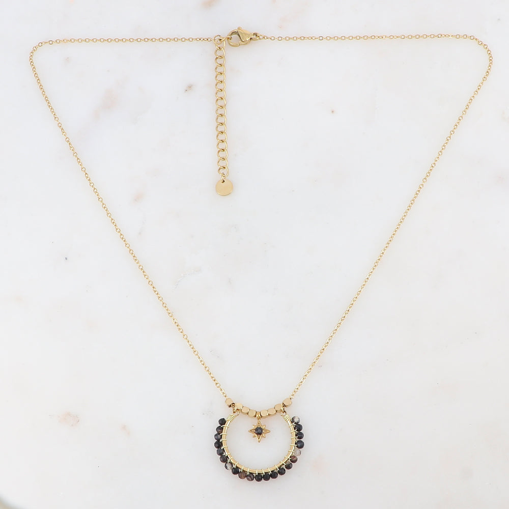 Collier 2 rangs avec strass