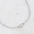 Collier avec anneau strassé