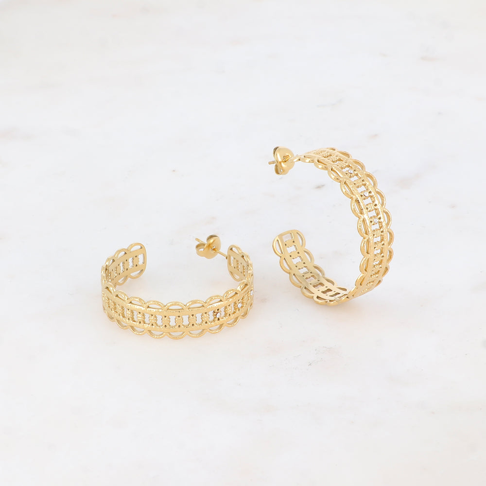 Créoles avec strass