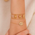 Jonc avec trois étoiles strassées